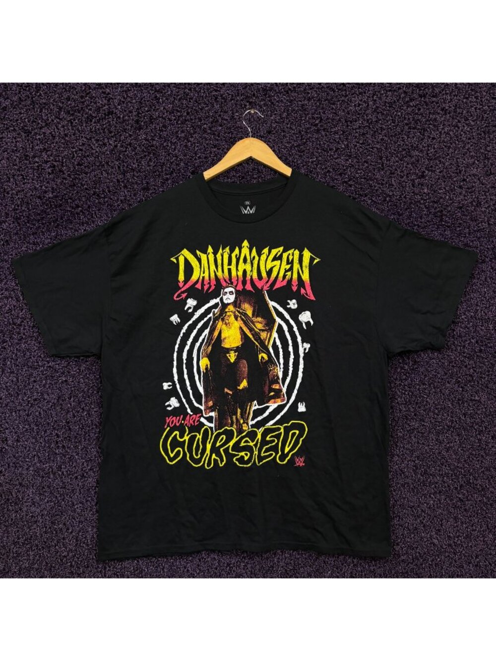 WWE Danhausen YOU ARE CURSED! Spiral T-Shirt Size 2X
